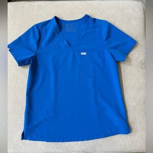 Figs scrubs Catarina top royal blue